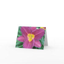 Purple Daylily Note Card