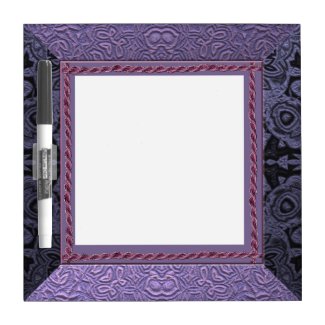 Purple Decorated Frame Dry-Erase Boards