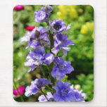 Purple Delphiniums Mousepad
