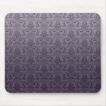 Purple Demon Damask Mousepad mousepads