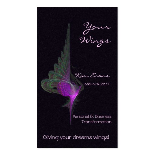 Purple Dervish Abstract Art Business Card Templates (front side)