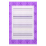 Purple Diamond Lined Stationery