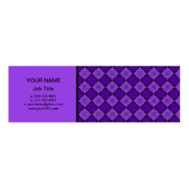 Purple Diamond Pattern business cards