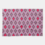 Purple Diamond Pattern Towel