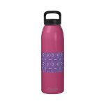 Purple Diamond Stripes Water Bottles