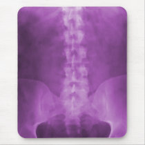 Purple Digital Spine Art Mousepad