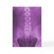 Purple Digital X-Ray Art Greeting Card by chiropracticbydesign Purple Digital X-Ray Art Greeting Card