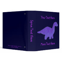 Purple Dinosaur Binder by Customizables Purple Dinosaur Binder