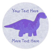 Purple Dinosaur Stickers