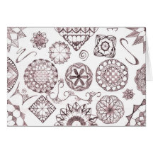 Purple Doodle Card