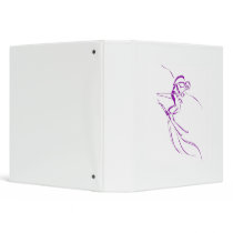 Purple Downhill 3 Ring Binders