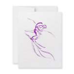 Purple Downhill Custom Invitation