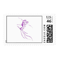 Purple Downhill Stamp