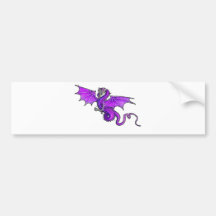 Purple Dragon Bumper Stickers