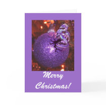 Purple Dragon Christmas Card
