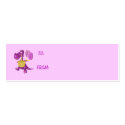 Purple Dragon Cupcake And Balloons Gift Tag business cards by SmilinEyesTreasures Purple Dragon Cupcake And Balloons Gift Tag business cards