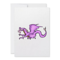 Purple Dragon Custom Invitation