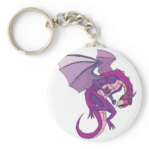 purple dragon keychain