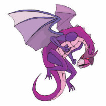 purple dragon photo sculptures