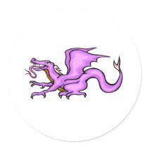 Purple Dragon Stickers