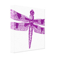 Purple Dragonfly wrappedcanvas