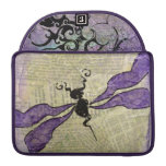 Purple Dragonfly Flap Sleeve for MacPro MacBook Pro Sleeves