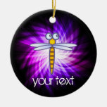 Purple Dragonfly Ornaments