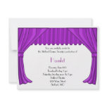 Purple Drama and Theater Invitation