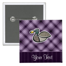 Purple Duck Pinback Buttons