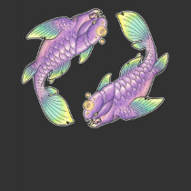 Purple dunkleosteus koi shirt