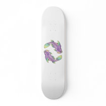 Purple dunkleosteus koi skateboard by thedancingemu Purple dunkleosteus koi skateboard