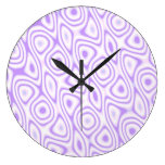 Purple Eggs wall clocks