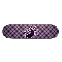 Purple Egyptian Pyramid Skate Board