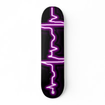 Purple EKG Skateboard by DarkFoxxx Purple EKG Skateboard