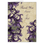 purple elegance wedding ThankYou Cards