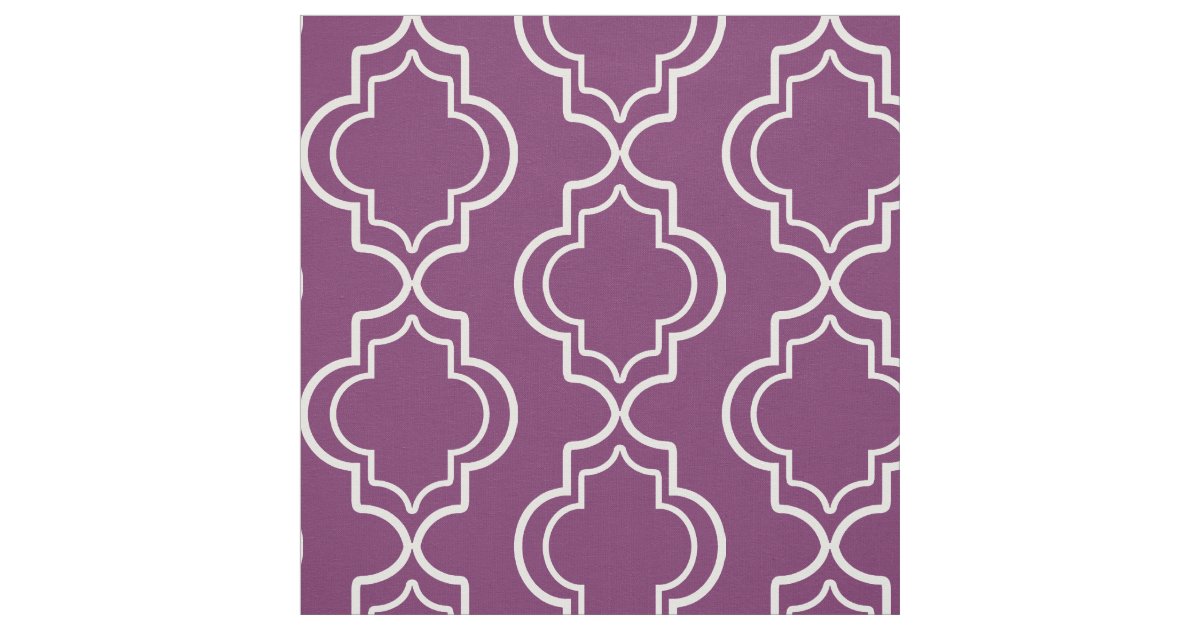 purple elegant moroccan trellis pattern fabric zazzle purple elegant moroccan trellis pattern fabric zazzle