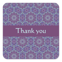 Purple Elegant Pattern custom text sticker stickers