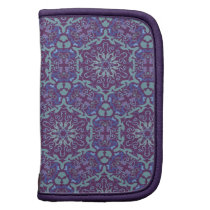 Purple Elegant Pattern ornate folio planner planners
