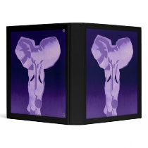 Purple elephant binder