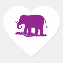 Purple Elephant Stickers