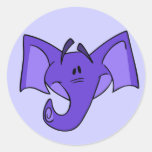 Purple Elephant Stickers