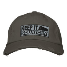 Purple *EMBROIDERED* Keep It Squatchy! - Bobo's Embroidered Hat