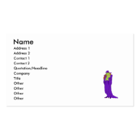Purple Evil Witch Business Card Template