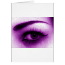 Purple Eye Greeting Cards