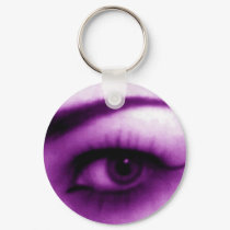 Purple Eye keychains by paleprudence Purple Eye keychains