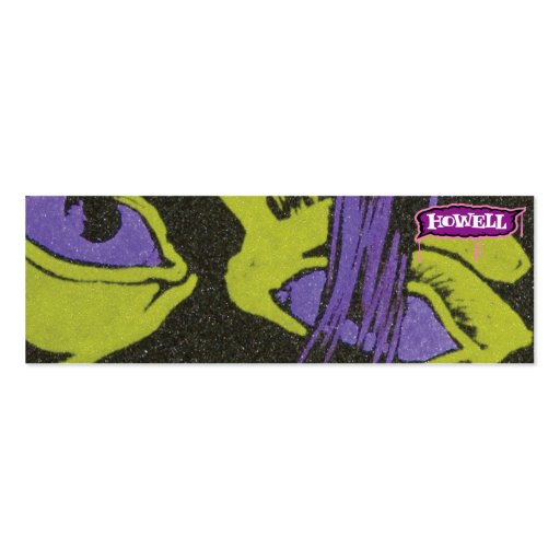 Purple Eyes - Skinny Business Card (back side)