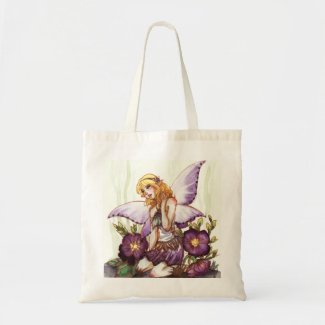 Purple Fairy Tote Bags
