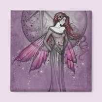 Purple Fairy Magnet by Molly Harrison
