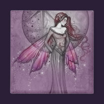Purple Fairy Magnet by Molly Harrison magnets