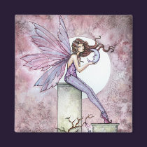 Purple Fairy with Moon Magnet magnets